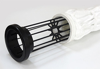 Mild / Stainless Steel Filter Bag Cage With 12 / 16 Wires Silicon Coating