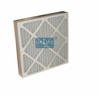China Customized Pleated Panel Filter , High Performance Air Filter 4&quot; Nominal Thickness factory