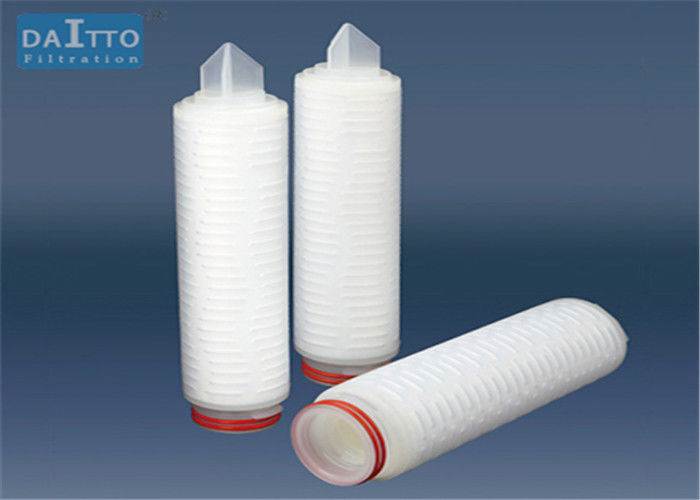 Hydrophilic PTFE Membrane Filter Cartridge , Polypropylene Water Filter