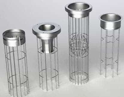 Ss Galvanized Coating Filter Bag Cage Efficient Utilizing In Dust