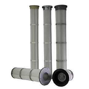Low Pressure Drop Pleated Filter Cartridge , Industrial Hepa Filter Careful Construction