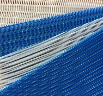 880cm Width White Spiral Filter Belt Polyester Woven Mesh Fabric For Press Filter