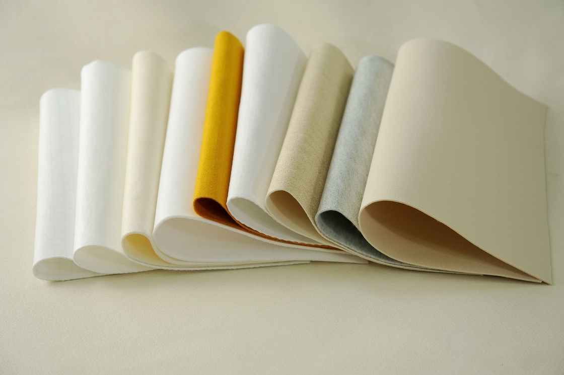 Singeing Non Woven Fabric Air Filter PE , Pulse jet Woven Filter Cloth High Temperature