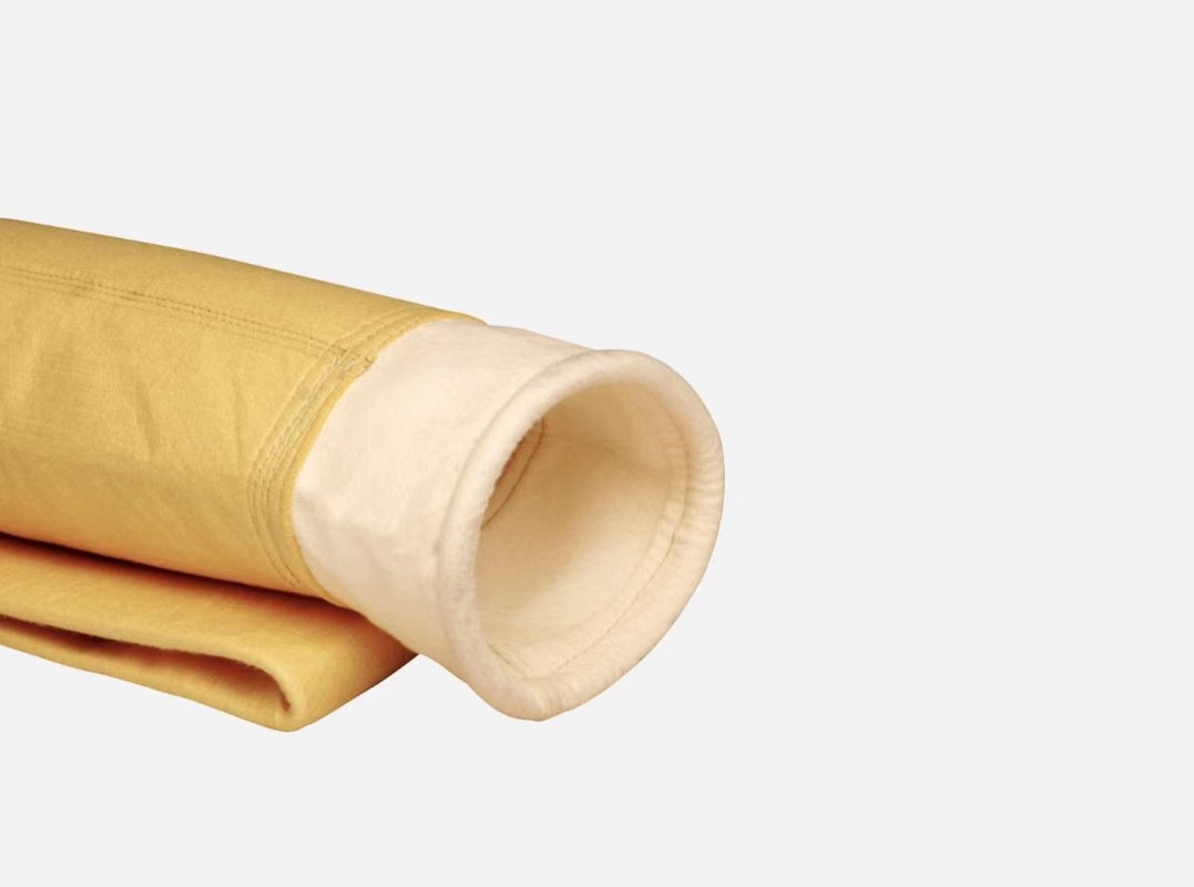 550gsm Dust Filter Bag High Temperature Heat Setting Finish For Waste Incinerator