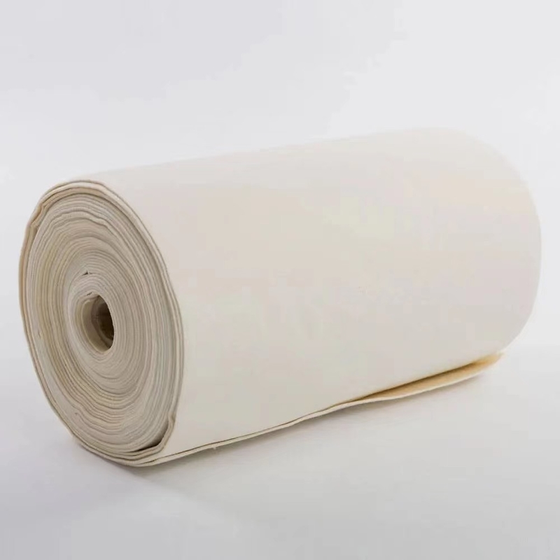 Asphalt Mixing Industrial Filter Cloth 2mm Dust Collector Filter Bag Material 450GSM ~ 650GSM