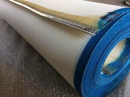 Press Vacuum Filter Belt Heat Setting Calendering For Sludge Dewatering