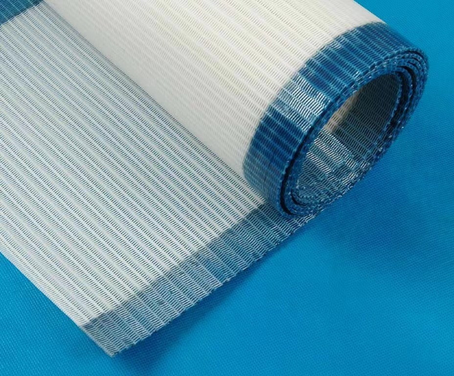 Blue Sldf Mesh Spiral Filter Belt Calendering For Dryer Of Paper Making