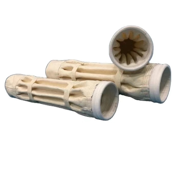 120mm Steel Plant Pleated Filter Bags , Aramid Nomex Dust Removal Bags