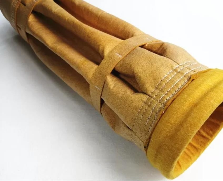 Two Layers 25 Micron Pleated Filter Bags 160mm P84 For Power Plant