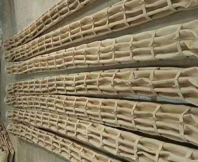 8 Pleats 160mm Aramid Filter Bags Nomex Filter Bags Nomex Wrinkled Bag