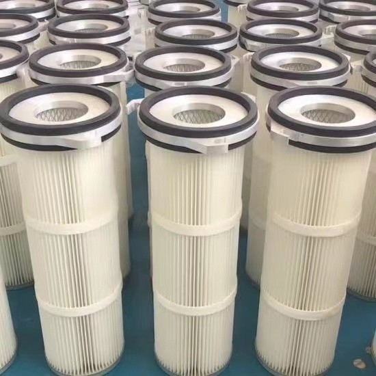 Three Lugs Pleated Polyester Filter Cartridge Aramid P84