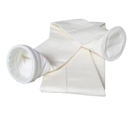 100% 750gsm PTFE Filter Bags Heat Setting , Abrasion Resistance Felt Dust Collector Bags
