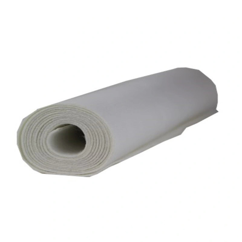 Non Flammable White Polyester Needle Felt PE Industrial Filter Cloth Surface Treatment
