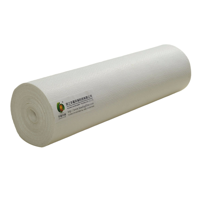 Non Flammable White Polyester Needle Felt PE Industrial Filter Cloth Surface Treatment