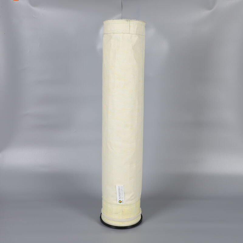 PTFE Coated AC500PTFE Filter Bag with 500 GSM Needle Felt for 260°C Continuous Temperature Industrial Applications