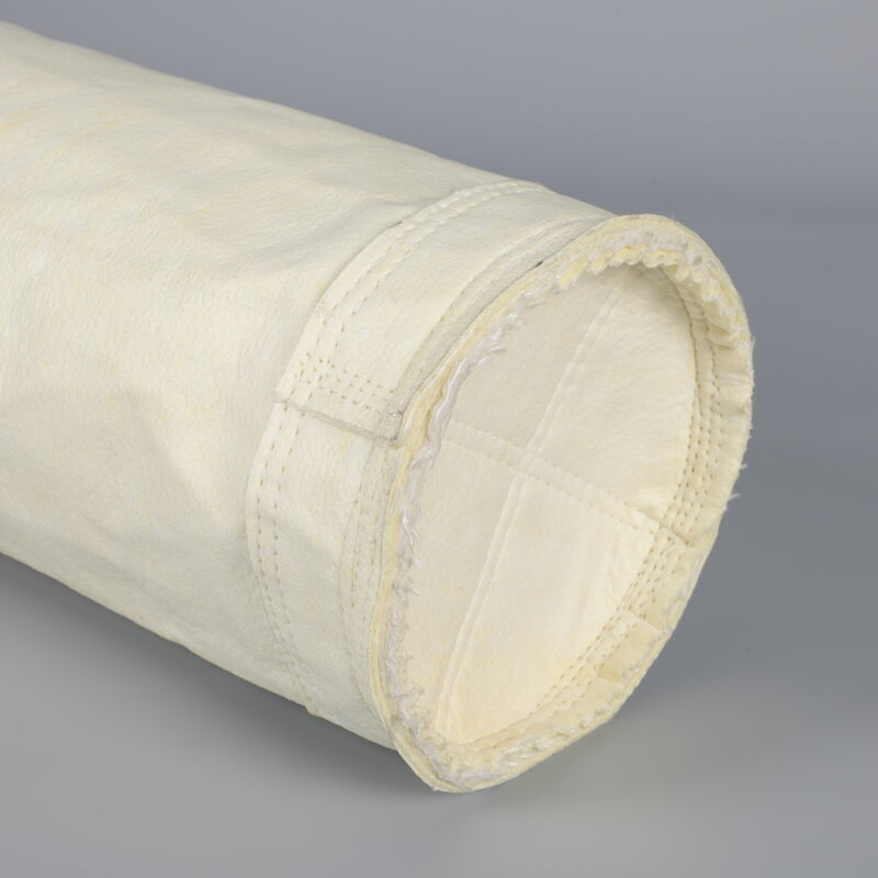 PTFE Coated AC500PTFE Filter Bag with 500 GSM Needle Felt for 260°C Continuous Temperature Industrial Applications