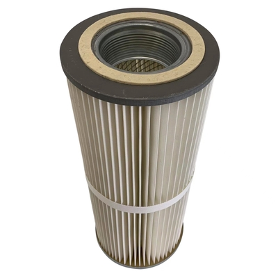 PTFE Membrane Threaded Filter Cartridge P84 , Polyester Pleated Dust Collection Cartridges